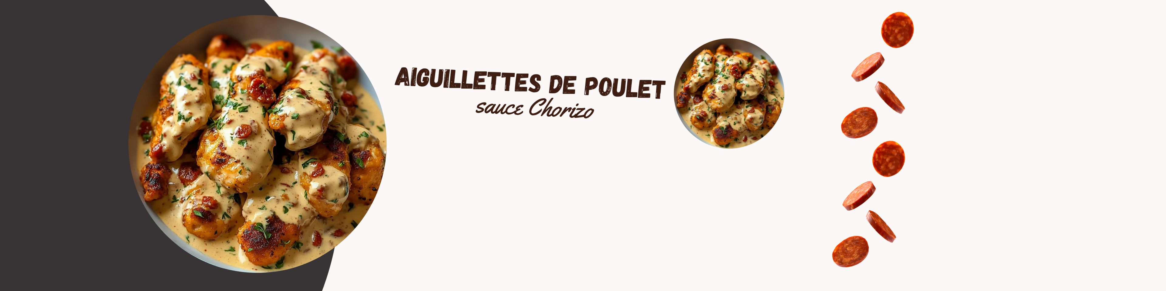 Aiguillettes de Poulet à la sauce Chorizo