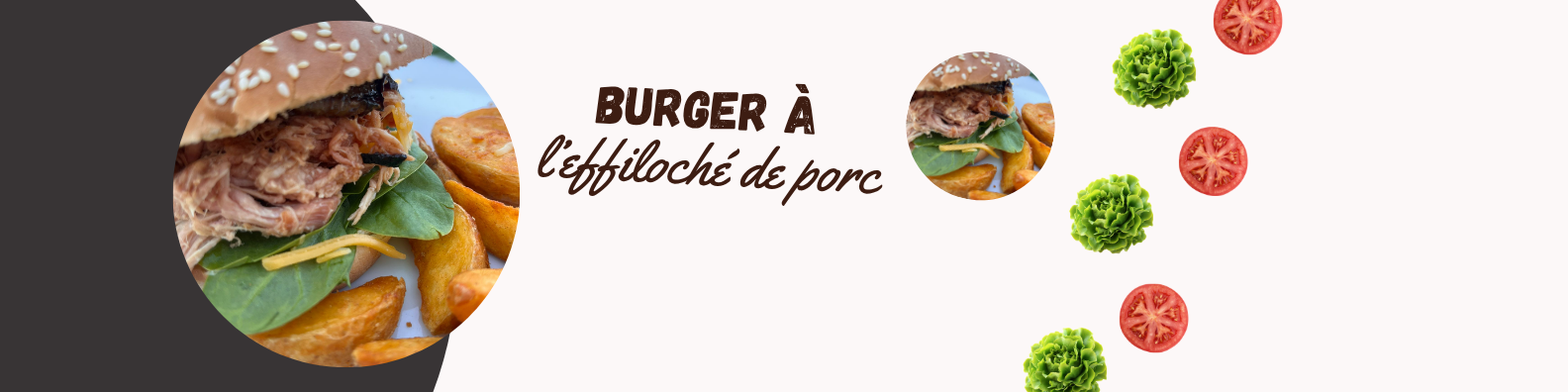 Burger à L'effiloché de Porc